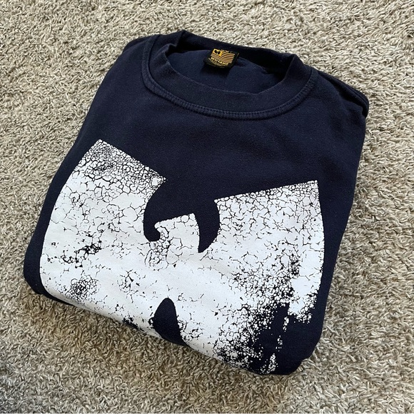 Wu-Tang Sweater Size Medium Rare Shattered Style Wu Logo Authentic Rza Gza - Picture 10 of 10